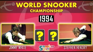 GUESS THE RESULT OF FINAL | WORLD SNOOKER CHAMPIONSHIP | FROM 1969 - 2021 | SNOOKER QUIZ