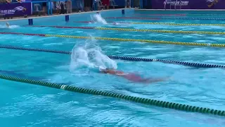 Julia’s 100m Butterfly stroke (Lane 2) during the 8th SHS-Ateneo Invitational Swim Meet 2024