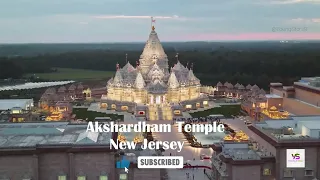 World's Second Largest temple - Akshardham, New Jersey - 4K #baps #akshardham