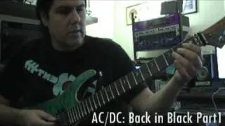 AC/DC Back in Black Pt1 (Intro+Verse) Guitar Lesson