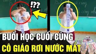 Kết thúc buổi học ‘CUỐI CÙNG’ lớp 12, cô giáo ‘BẬT KHÓC’ vì món quà đầy bất ngờ | Tin Nhanh 3 Phút