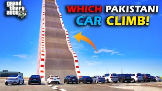 Which Pakistani Car Will Climb This Big Speed Bump Road | GTA 5 Pakistan