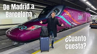 ¿Cuanto cuesta VIAJAR por TREN en ESPAÑA? 🚄 Desde Madrid a Barcelona (AVE y AVLO)