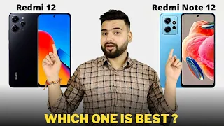 Redmi 12 4G vs Redmi Note 12 4G - Full Comparison | Should I invest for Redmi 12 4G ??🤔