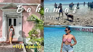 Bahamas Travel Vlog 2022 | Day trip to Exuma, Pig Island, a laid back beach vacation + Life Update