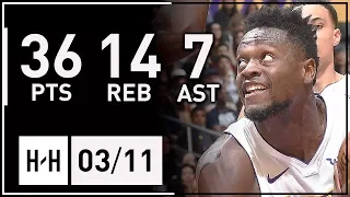 Julius Randle Career-HIGH Full Highlights Lakers vs Cavaliers (2018.03.11) - 36 Pts, 14 Reb, 7 Ast!