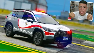 JOGANDO GTA 5 COMO UM POLICIAL MAS COM A NOVA VIATURA DE SÃO PAULO! ( INCRÍVEL DEMAIS )