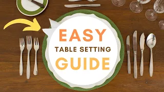 How to Set a Dinner Table with Cutlery (FULL TUTORIAL)