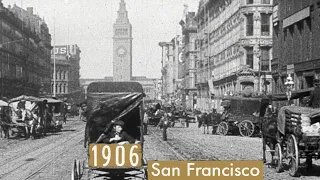 SanFrancisco StreetView Scenes from 1906 After the Great Earthquake and Fire | Rare Footage |History