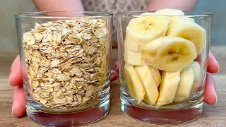 The best oatmeal banana dessert! Low calorie dessert in 10 minutes!