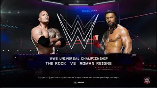 WWE 2K23 The Rock vs Roman Reigns