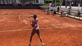 Zverev intense practice with Kokkinakis in Rome - Internazionali BNL D'Italia 2022