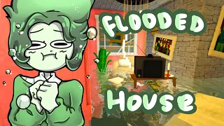 Building a FLOODED HOUSE in BLOXBURG