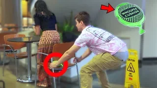 Chair Pulling Fart Prank P2