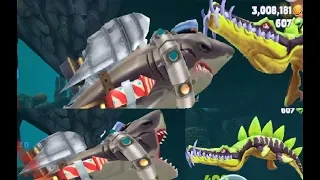 New Megalodon vs Enemy Leo Shark - Hungry Shark Evolution