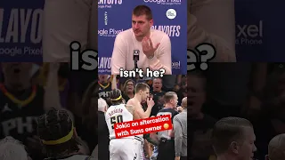 Nikola Jokic calls Suns owner Matt Ishbia a "fan" following court-side altercation #shorts