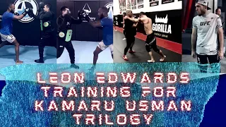 Leon Edwards training for Kamaru Usman trilogy | Usman Nurmagomedov grappling with Cain Velasquez