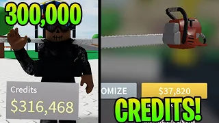 SPENDING 300,000 CREDITS ON WEAPONS IN COMBAT WARRIORS (Roblox Combat Warriors)