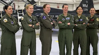 The charming female pilots of the B-2 Spirit fly the T-38 Talon supersonic jets.