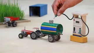 diy tractor mini petrol pump machine science project | @MiniInventor | mini creative | keepvilla