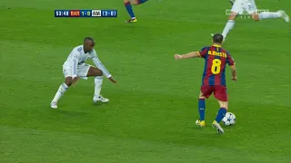 Andres Iniesta vs Real Madrid  w/ English Commentary (UCL 2010-2011 Semi-Final) Home Leg