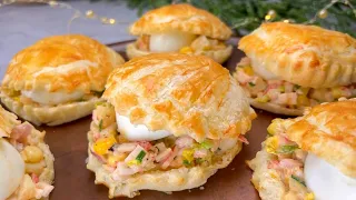 Puff pastry shells / Holiday recipe ready in 10 min! Delicious !