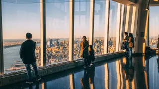 Sunset on NYC's One World Trade Center