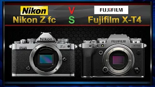 Nikon Z fc vs Fujifilm X-T4 Comparison Video (Spec Comparison)