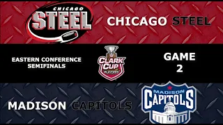 Clark Cup Playoffs Game Recap - Eastern Conference Semifinals: Game 2 vs. Madison Capitols