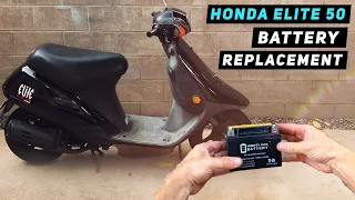 Honda Elite 50 - Battery Replacement Tutorial | Mitch's Scooter Stuff