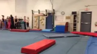 Tara Walsh - 11 yr old - Oakland Gymnastics - New skill - 2 1/2 twist on floor