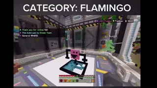 person laughing at minecraft flamingo