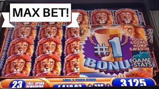 King of Africa - Max Bet - MASSIVE WIN AND #1 BONUS ALL LIVE