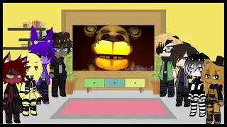 FNAF 1 + William & Henry React to "Just Gold Remix" | Gacha Club | FNAF | MyAU |#22