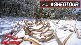 SHED TOUR | HUGE BROWN ELK SHEDS & A CRAZY SNOW STORM | S4E02