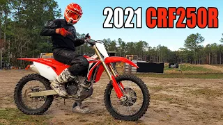 First Ride on 2021 Honda CRF250R