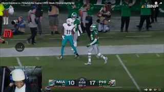 EAGLES FAN Reacts to Miami Dolphins vs. Philadelphia Eagles | 2023 Week 7 Game Highlights!