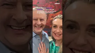 Anthony Albanese engaged after Valentine's Day proposal | #shorts #yahooaustralia