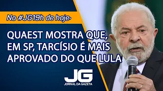 Quaest mostra que, em SP, Tarcísio é mais aprovado do que Lula - Jornal da Gazeta - 11/04/2024