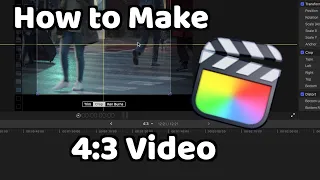 Convert 16:9 to 4:3 in FCPX | Final Cut Pro X Tutorial