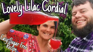 How To Make Lilac & Raspberry Cordial - A Sugar Free Drink Made With Flowers 💜🌸