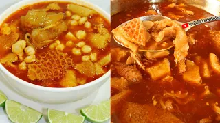 Como hacer Menudo Mondongo o Pancita ROJA  | Receta de Menudo con Pata de Res COMPLETA PASO A PASO