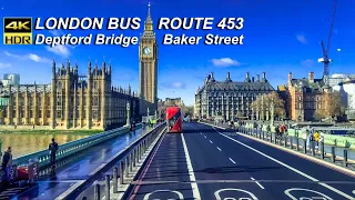 London Bus Rides 🇬🇧 Route 453 🚍 Deptford Bridge Station To Baker Street Station