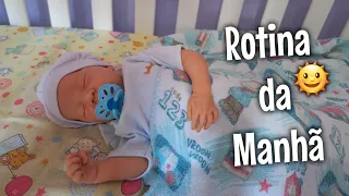 Rotina da Manhã do Bebê Reborn Mathias👶🏼💙#baby #cutebaby #bebereborn #babyboy #routinereborn