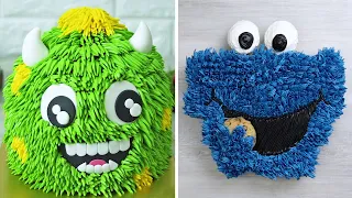DIY Monster Cake Decorating Ideas | Cookie Monster Cake | Cake Designs For Birthday