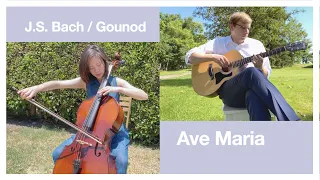 【Cello+Guitar】 J.S. Bach / Gounod Ave Maria, arr. Li-Han Eliza Tseng+Kevin Tiomiller