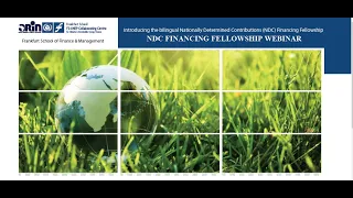 Nationally Determined Contributions (NDC) Financing Fellowship WEBINAR