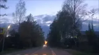 Первое видео. Пробное.  Поездка. Колпино