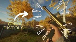 Using only pistols in hunter call of the wild!