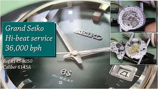 1972 Grand Seiko GS61 Hi-Beat service ref 6145 8050 Caliber 6145A